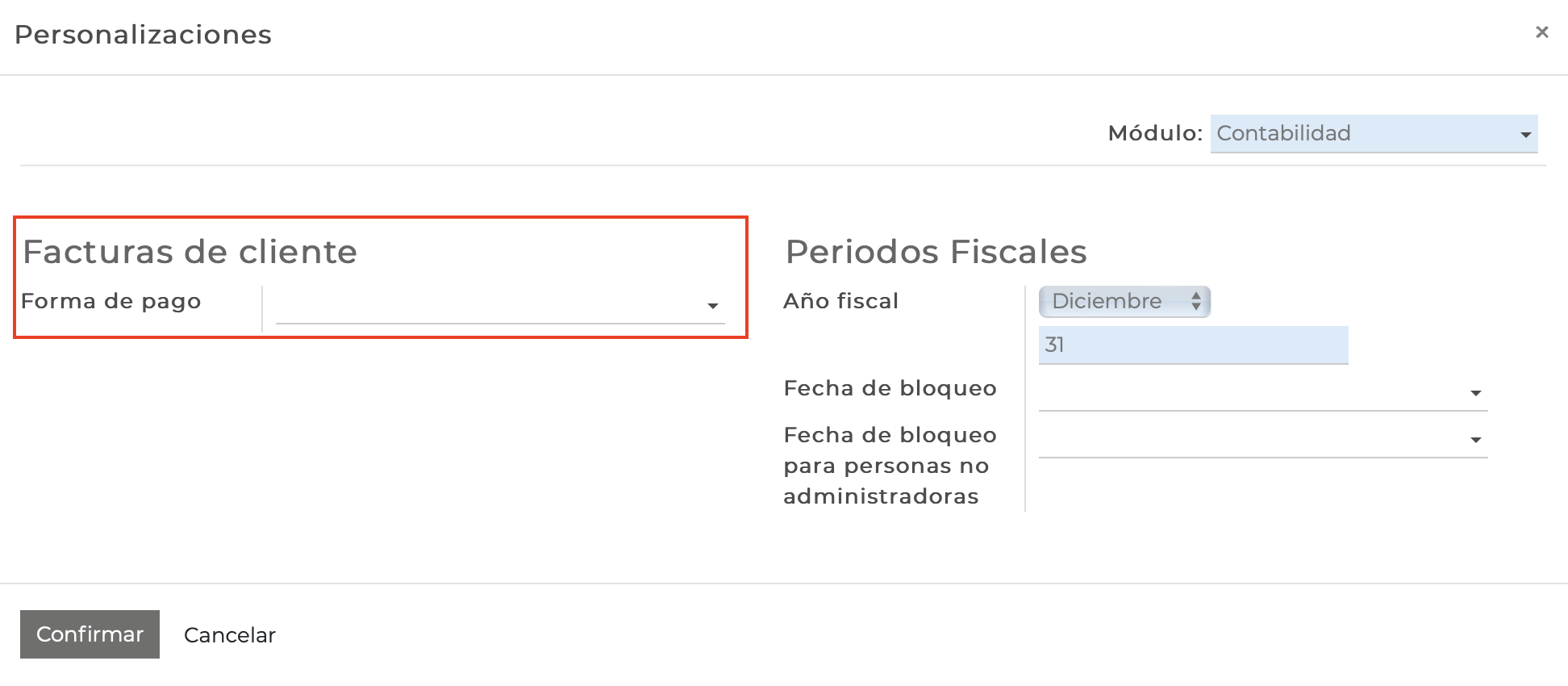 Imagen 4: Facturas de cliente